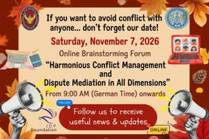 Issue 45/2026 — Invitation to Join Brainstorming Session to Develop the First “Harmonious Conflict Management and Dispute Mediation Curriculum” in Europe (Frankfurt Sandbox Project)